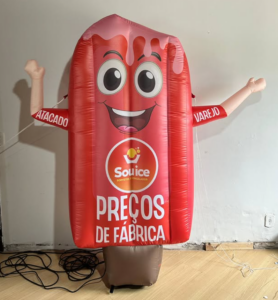 Boneco Picolé com 2 metros personalizado